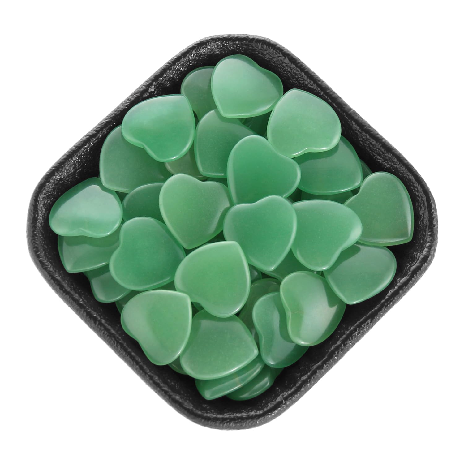 20 confezioni di cristalli di avventurina verde naturale lucidati e burattati,pietre a forma di cuore,cristalli e pietre curative,quarzo sfuso per Wicca,Reiki,energia curativa,pietre dei chakra