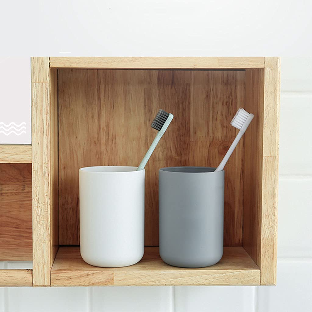 KerDejar Bathroom Toothbrush Holder Cup 300ml Plastic Tumblers Mouthwash Cup Plastic Mug - Image 3