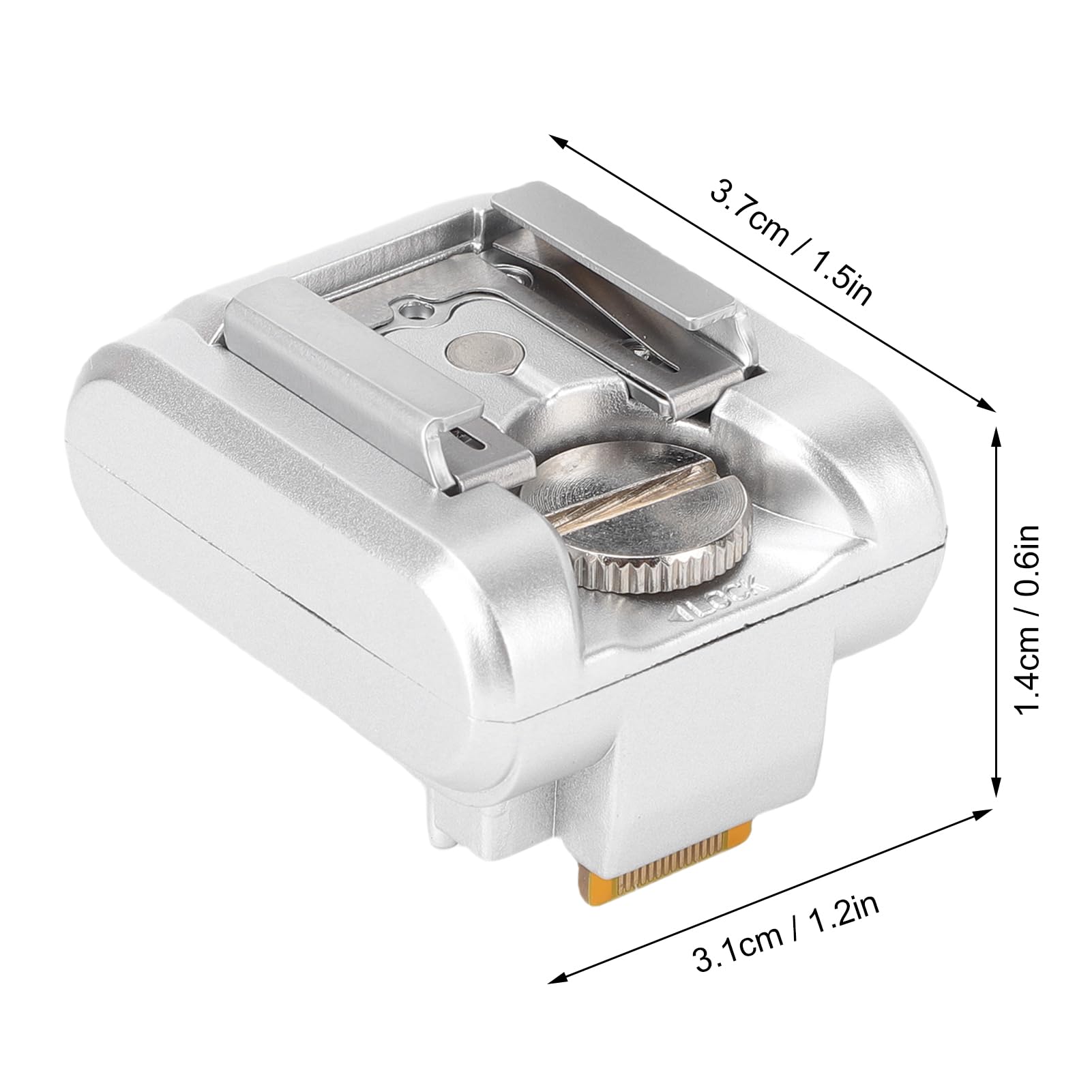 Adaptateur de Chaussures Hot Flash Fit POUR les Appareils Photo NEX Series, NEX Flash Hot Shoe Sync Adaptateur ACCESSOIRES DU BODÈNE EXTENDES POUR NEX-3 C3 F3 NEX-5 NEX 5N 5R 5C (SILVER)