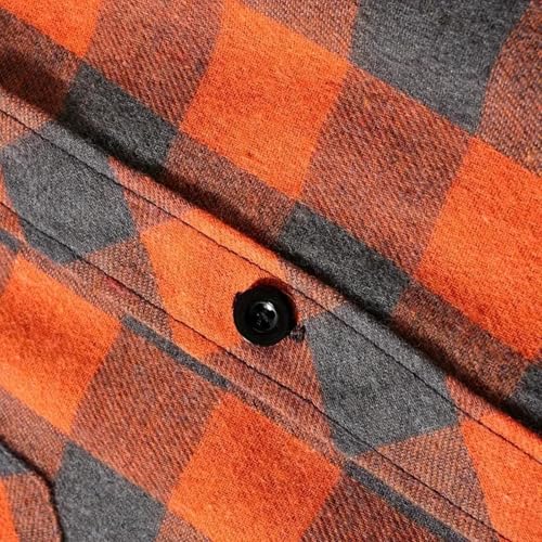 Men Plaid Hooded Button Down Patchwork Hoodie Fashion Stylish Long Sleeve Flannel Fall Winter Hoodie Sweat Shirts4