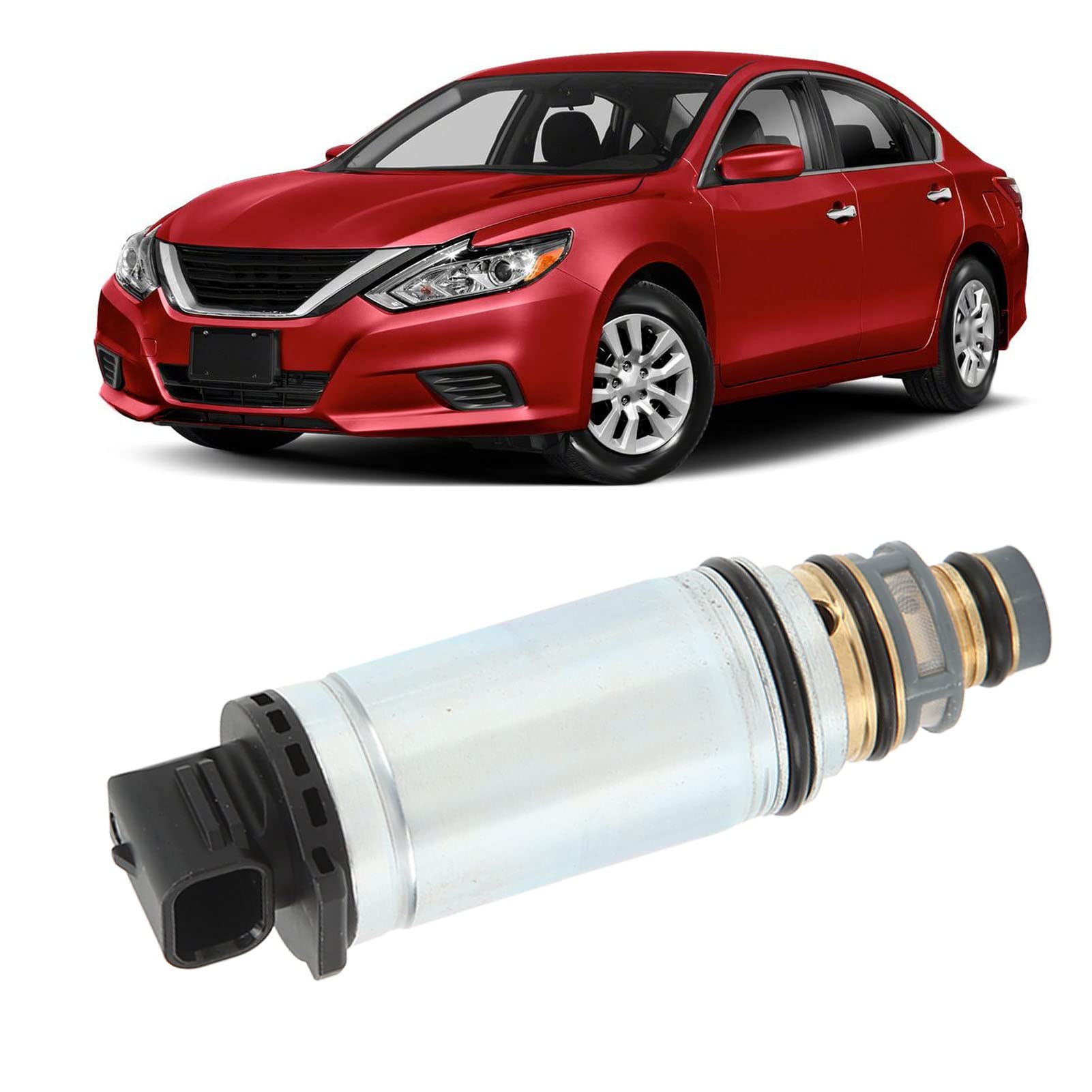 Válvula de control del compresor de CA GRCFUMO, válvula solenoide de control de compresor de CA, reemplazo de válvula de control de compresor de CA sensible para el modelo SL SV