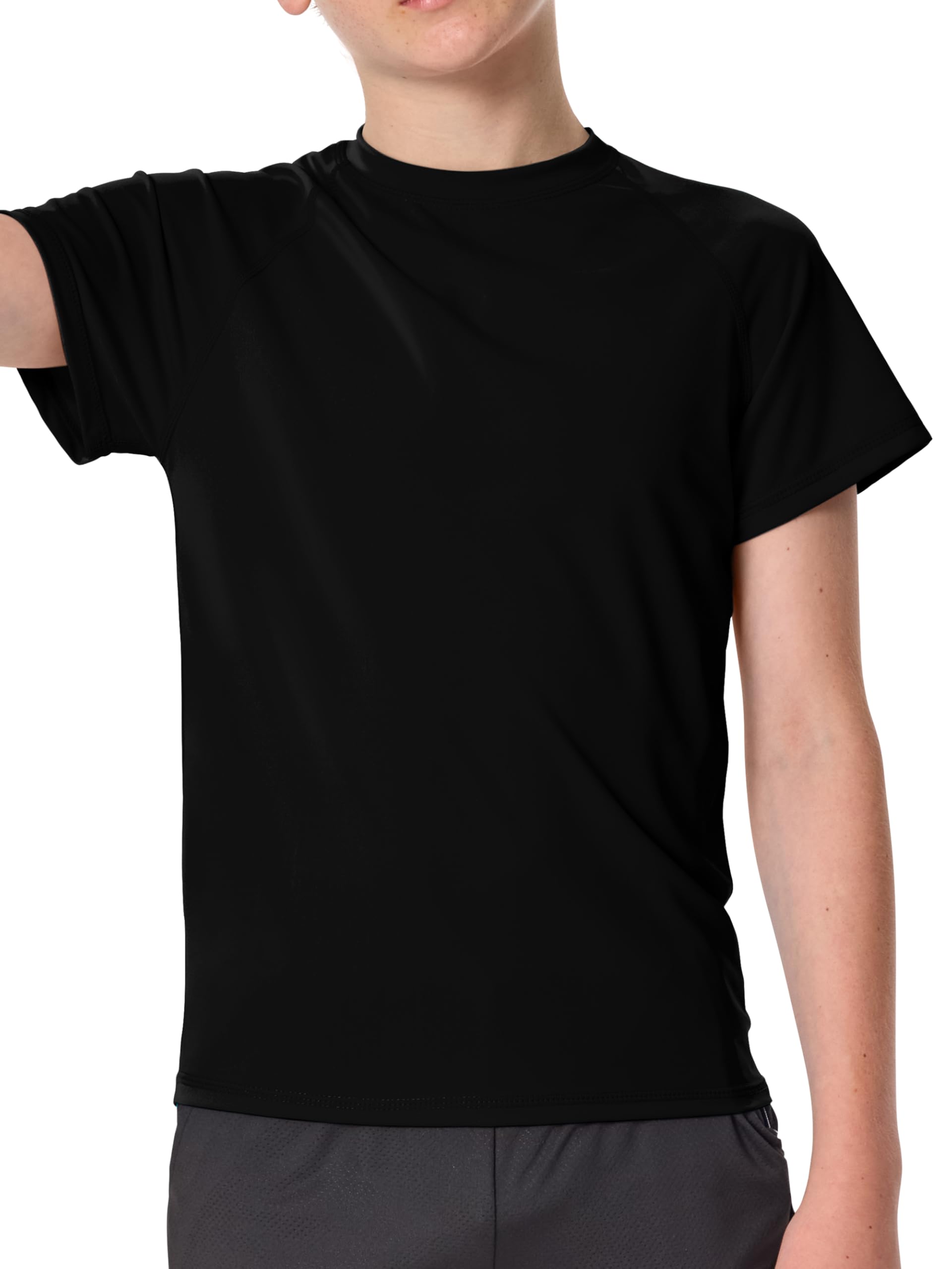 IHU Kinder UV Shirt UPF 50+ Jungen Badeshirt Schwimmshirt | UV-Schutz, Weich Und Bequem, Schnelltrocknend, Leicht Und Atmungsaktiv, Ideal Für Outdoor- Und Wasseraktivitäten
