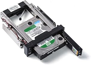 ORICO 5.25インチベイ CD-ROM 内蔵専用 HDDケース 3.5インチ SATA HDD対応 ハードディスクケース ツール不要 簡単着脱 デスクトップPC用 ドライブケース HDD変換ブラケット 電源スイッチ付 ブラック 1106SS-V1-BK