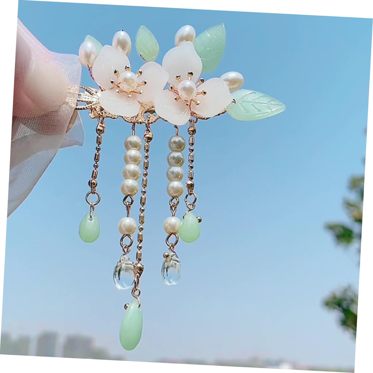 FOMIYES 5 Paare Antiker Paarclip dekorative Haarnadel Haarspangen für Frauen hochzeitshaar schmuck wedding hair accessories Tiara Haarklammer Haarnadel für Frauen Blumen Haarnadeln Glas