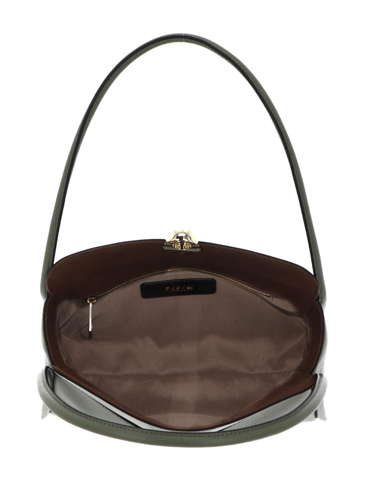 Furla Cuero bolso de hombro Nicole Boston Bag Avocado verde