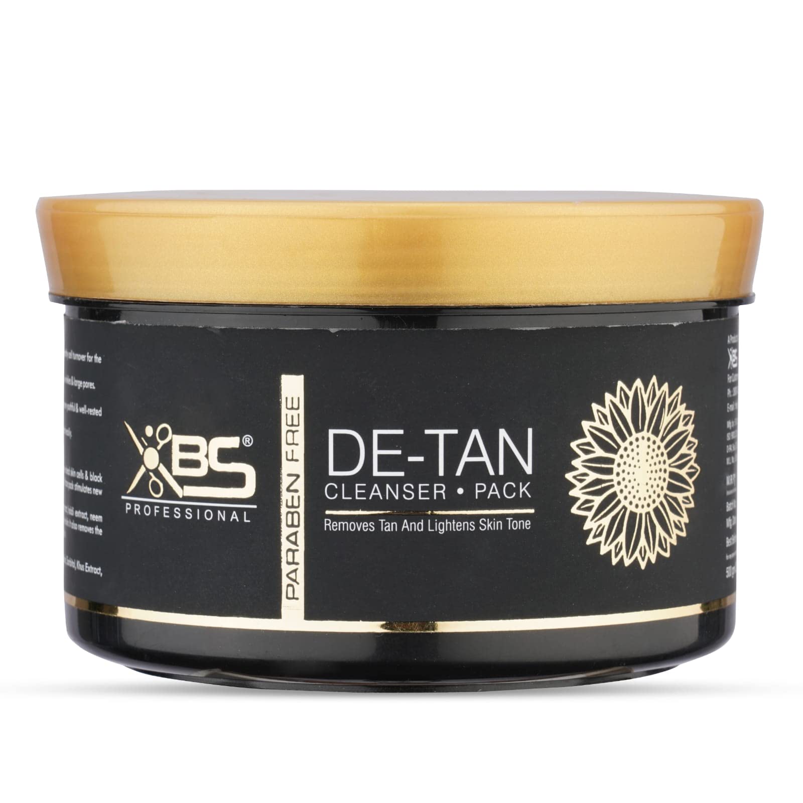 Xbs Professional De Tan Cleanser Pack Removes tan & Lightens Skin Tone 500g