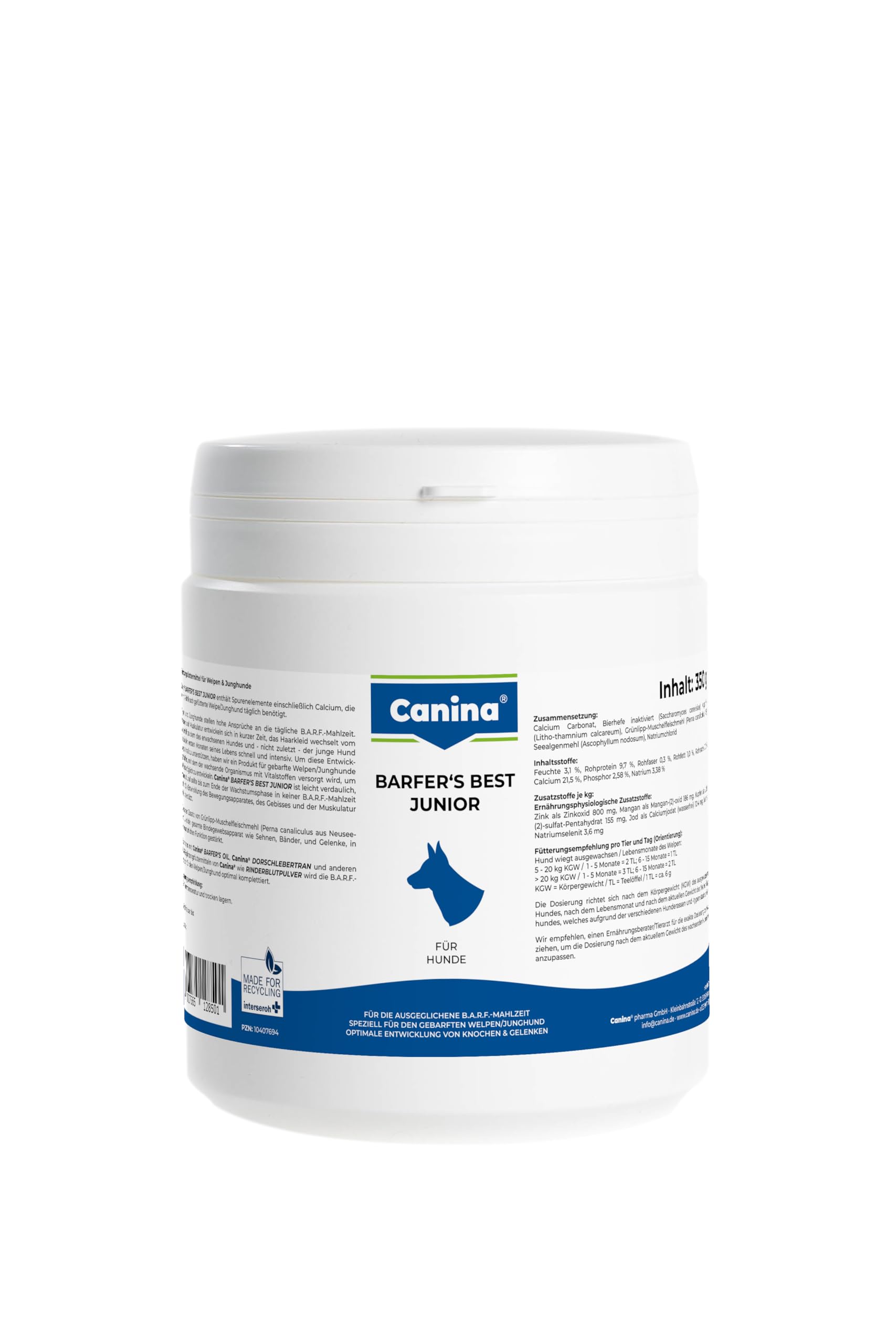 Canina Pharma Canina Barfer's Best Junior 350g Canina Barfer's Best Junior 350g