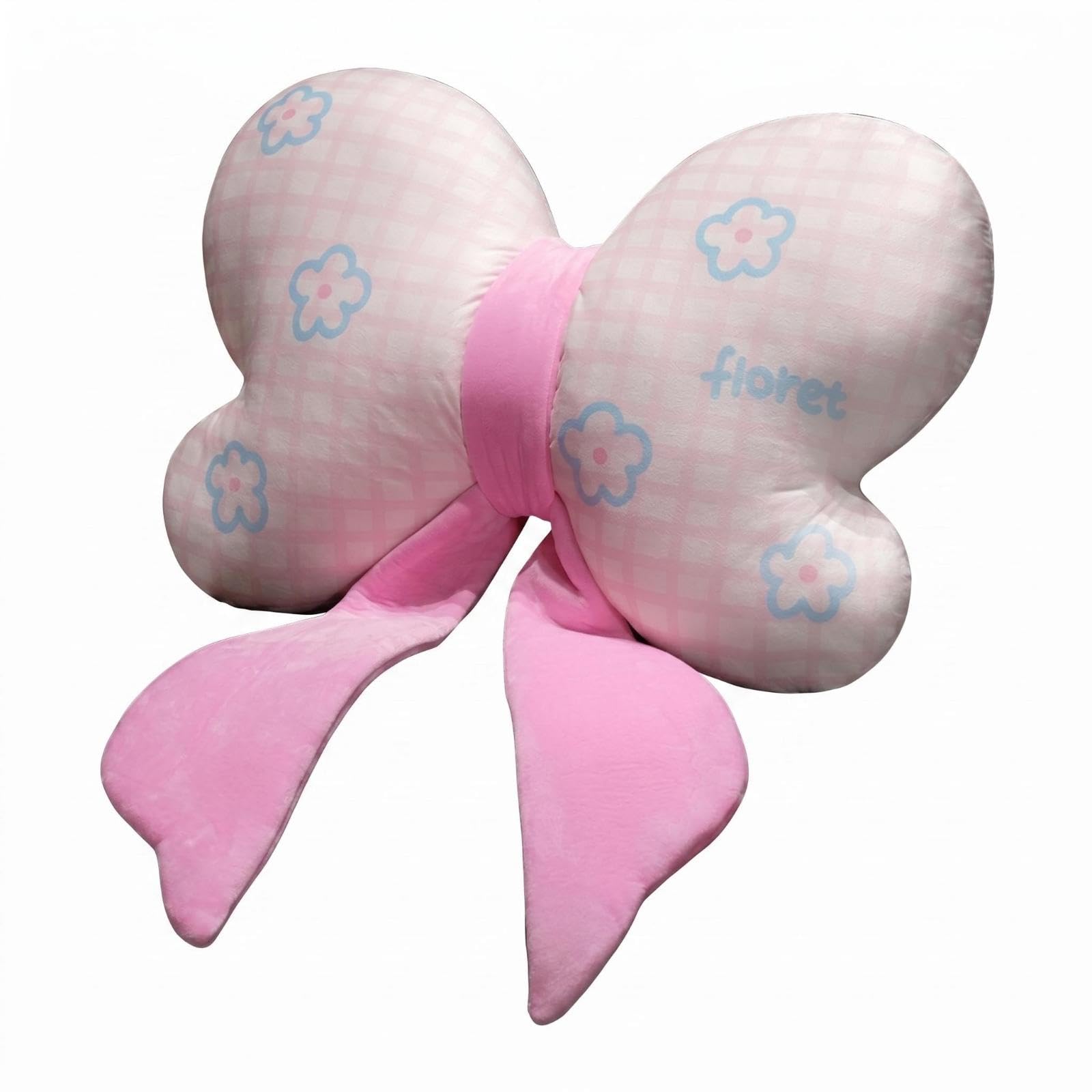 Butterfly Shaped Throw Softly Cushioned Textile Butterfly Stuffed Cushion Soft Support Cushion for Sofa, Chair 40CM Plaid Flower | Pillows | Home Dacor-image-44