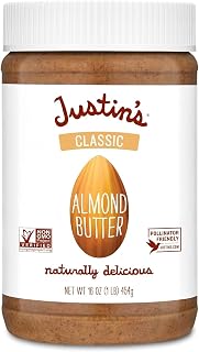 Justin's Classic Creamy Almond Butter Spread, 16 oz Jar