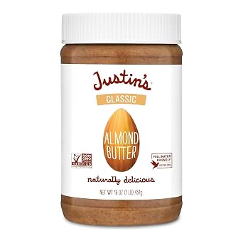 Justins Classic Creamy Almond Butter Spread - 16 oz Jar