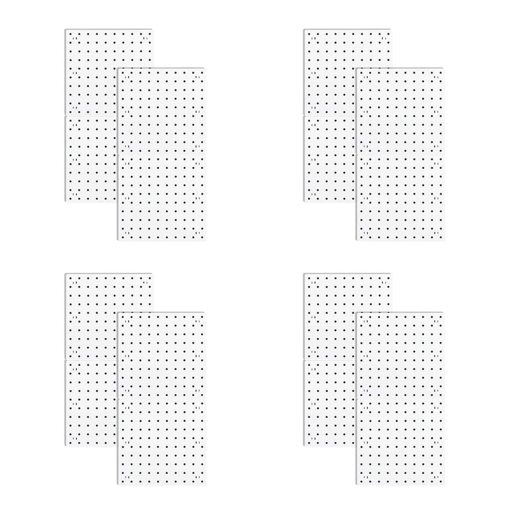 Hndhbfgrt Pegboards, Pegboard Wall Organizer Panels, Peg Boards for Wall, Craft Room, Kitchen, Garage, Living Room,(16Pcs)