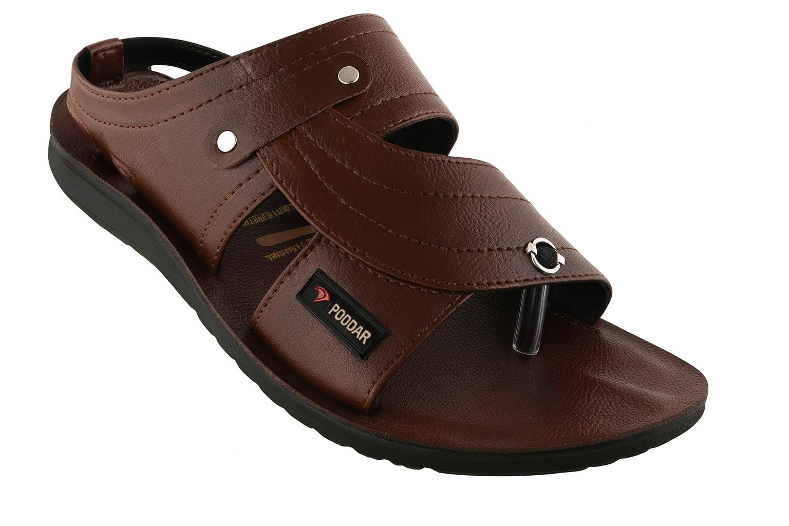 Poddar Formal Sandals for Men | Casual Open Toe Slip-On Sandals | Toe Ring Design, Arch Support, Anti-Slip Sole, Orthopedic Padded Footbed – Outdoor & Daily Use Men Slippers-picture-24