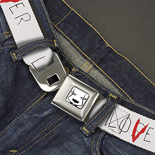 Buckle-Down Horror Movies Belt, Seatbelt Buckle Belt, It Chapter Two Loser Lover Quote, Mens Womens Kids Adjustable2