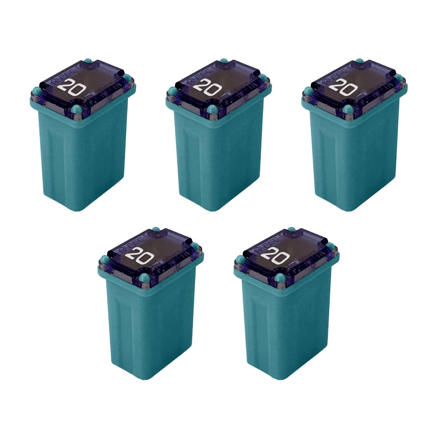 20 Amp M-Case Micro FMM Fuse 15mm for Pickup Trucks, Cars and SUVs (20A, 5 Pack)