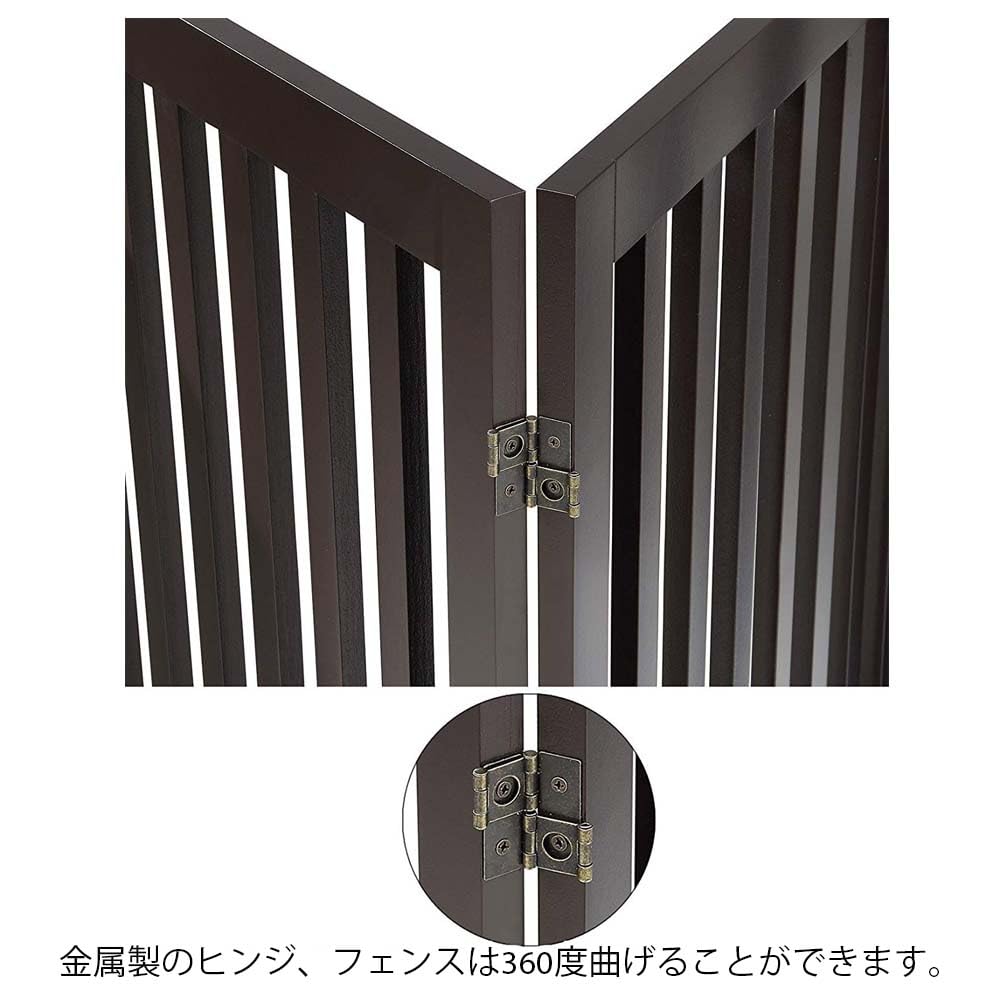 Amazon | unipaws ペットゲート 置くだけ簡単 木製 折りたたみ式 伸縮