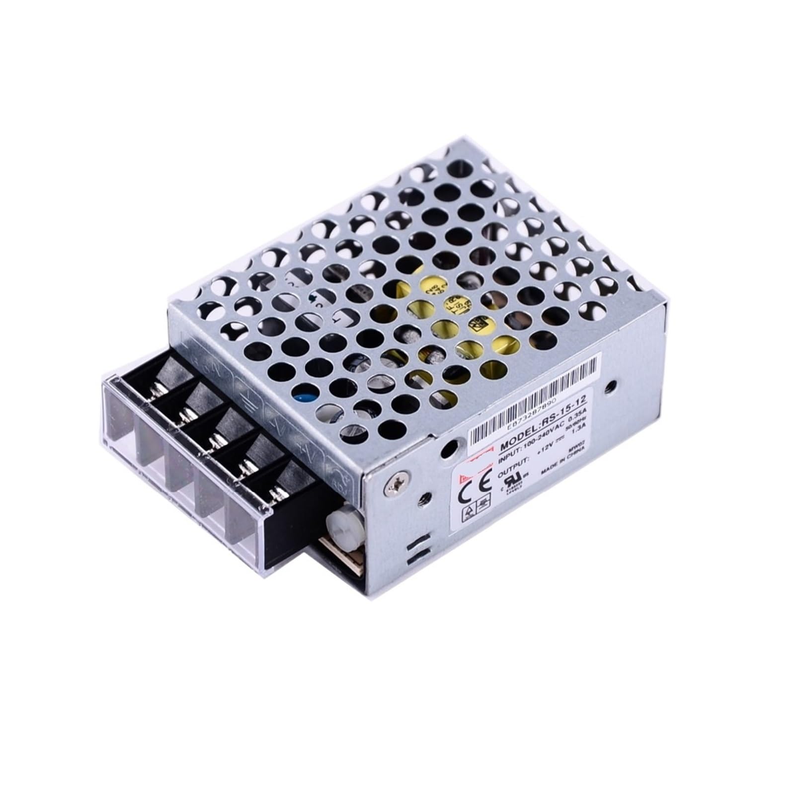 HYUJNAFZR Power Source 12V 1.3A 15W Switch Power Supply RS-15-12 Miniature Size 300VAC