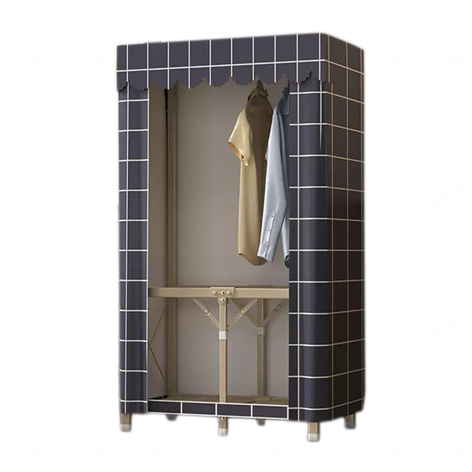 Armoire portable en toile solide contre le manque de rangement