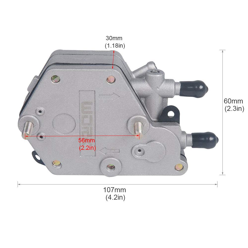 2520227 - Pompa del carburante con piccolo filtro benzina in linea 2530009, compatibile con ATV Polaris Sportsman Magnum Outlaw Scrambler Trail Blazer 300 325 330 400 500 525 600 700