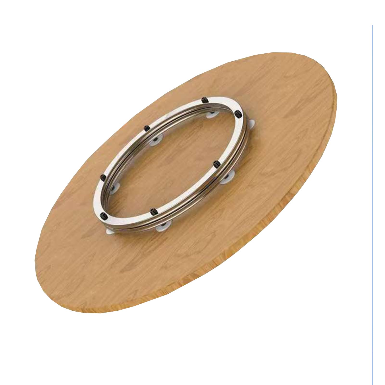 Tavolo da pranzo in acciaio inossidabile per Heavy Duty girevole 360 °, Lazy Susan Turntable, Tavolo da pranzo rotondo liscio giradischi (Stainless steel silver, 50cm/20in)