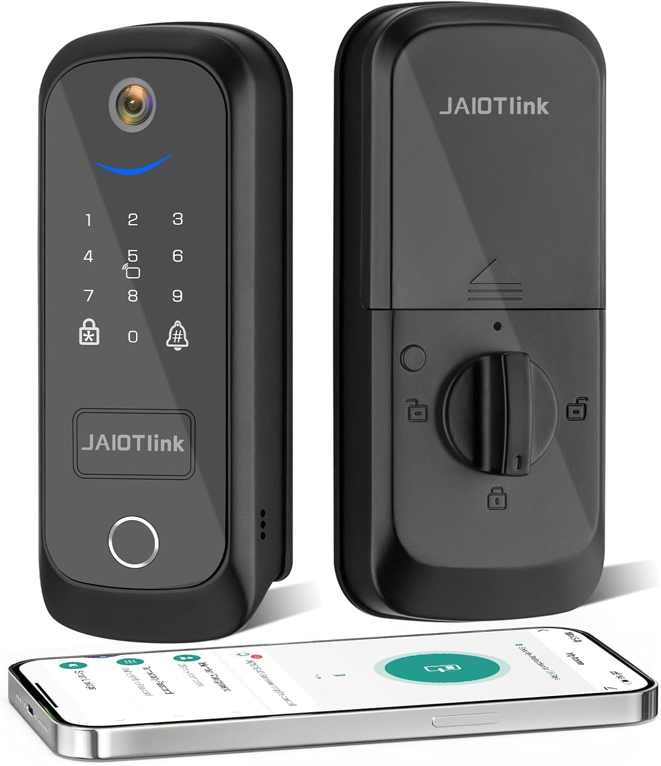 5 in 1 Smart Lock for Front Door,...