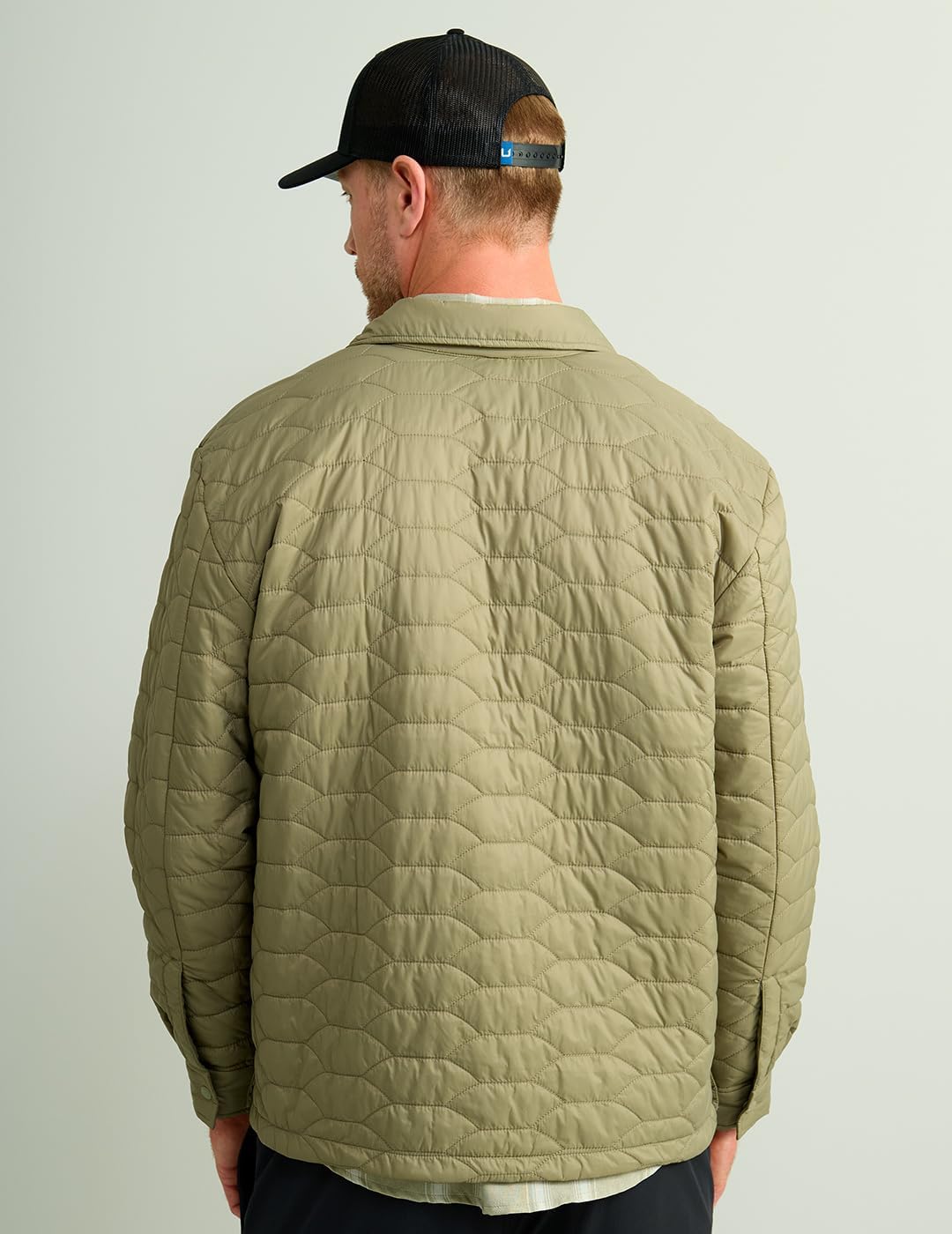 HUK - Men's Scale Shacket, DWR Insulated Performance Fishing Shirt Jacket - Image 4