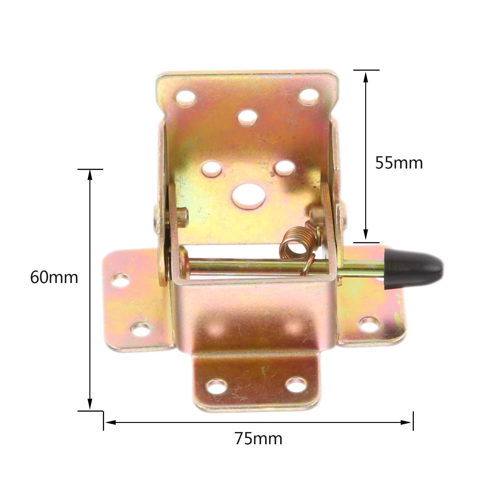 4 unids Metal Bloqueo de Mesa Plegable Silla Soportes Pierna Gabinete de Primavera Bisagras Armario Muebles de Puertas Hardware con Tornillos (Color : A)