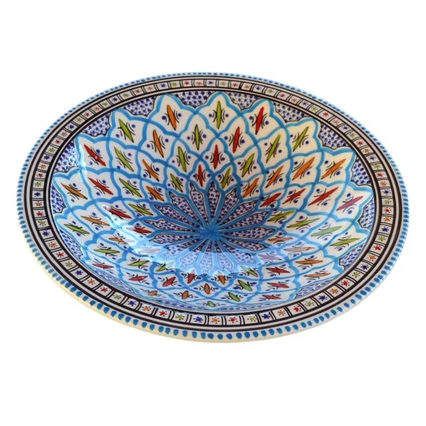 Tebsi Bakir Teller, türkis, Durchmesser 27 cm