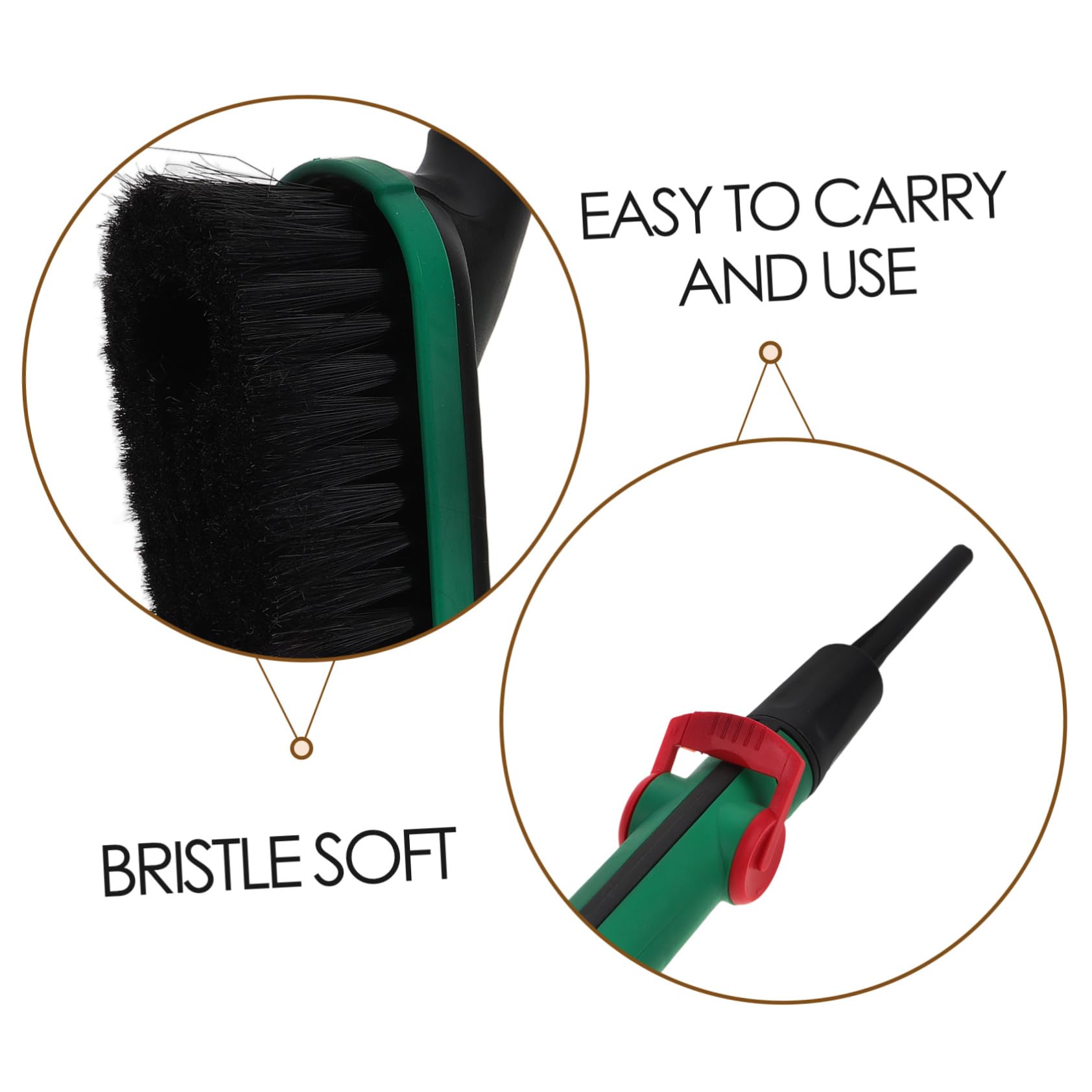 Spazzole per Pulizia Auto Strumenti Lavaggio Multi per Veicoli Spazzola con Testa Ampia per Pulizia e Delicata per e Accessori per Proprietari Auto e Furgoni