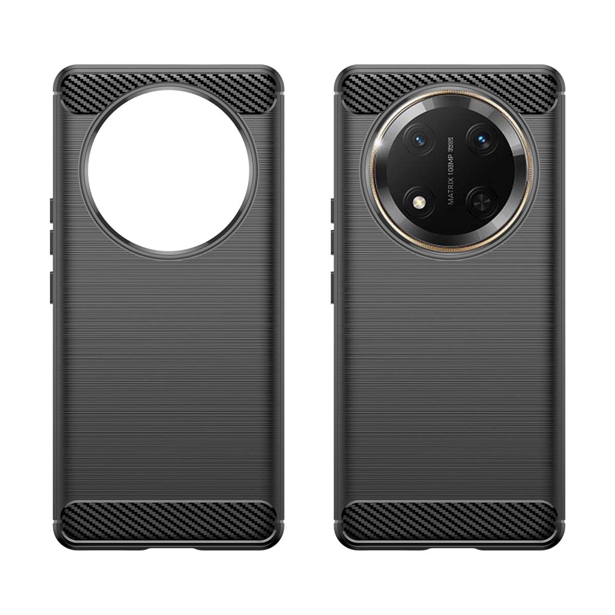 Coque Pixfab Verre Trempé Anti-rayure PEIYE Coque Pour Honor Magic 7 Lite 5G / Honor X9c, Housse Armor Antichoc En Silicone Souple & PC Rigide, U00c9tui Avec Anneau 360u00b0 Et Protection Housse