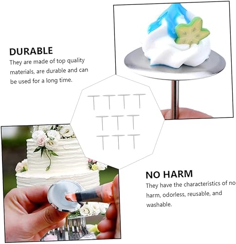 Miniatura 7 de DOITOOL 10 Uds. Herramientas de Uñas de Montaje, Utensilios de Cocina, Molde de Silicona Rosa, Decoración de Pasteles de Glaseado de Flores Flores