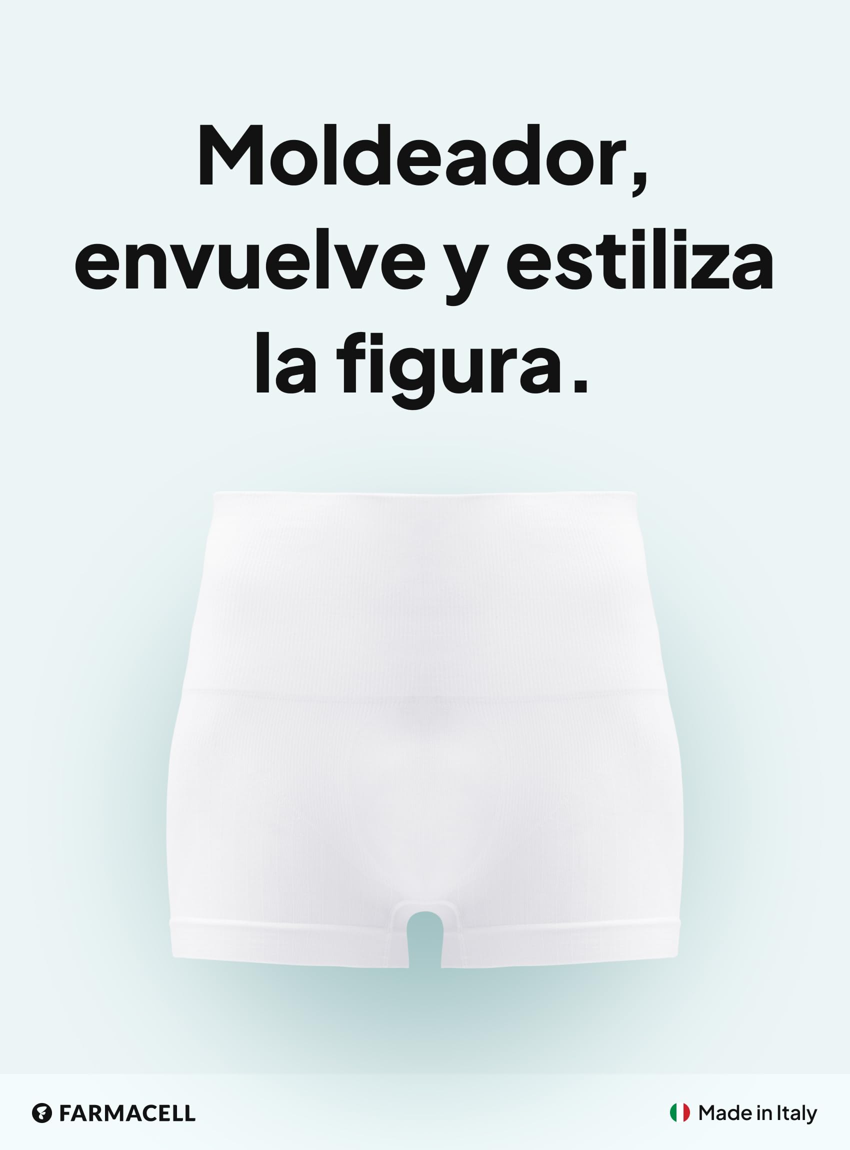 Farmacell Calzoncillos Boxer Faja Hombre de Algodón, Made in Italy, 402