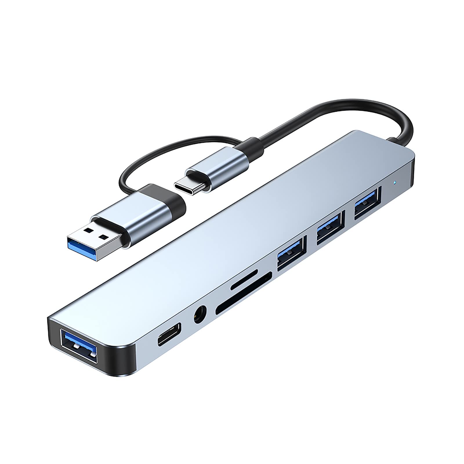 USB-C Hub 8In-1 100W Power Delivery 10Gbps USB C 4K 60Hz HDMI Port 2 USB A Data Ports