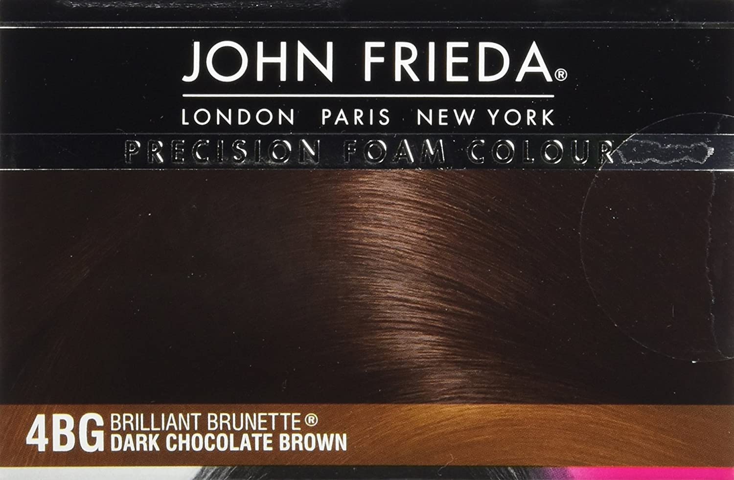 John Frieda Precision Foam Hair Colour, Dark Chocolate Brown 4BG, 2 pk