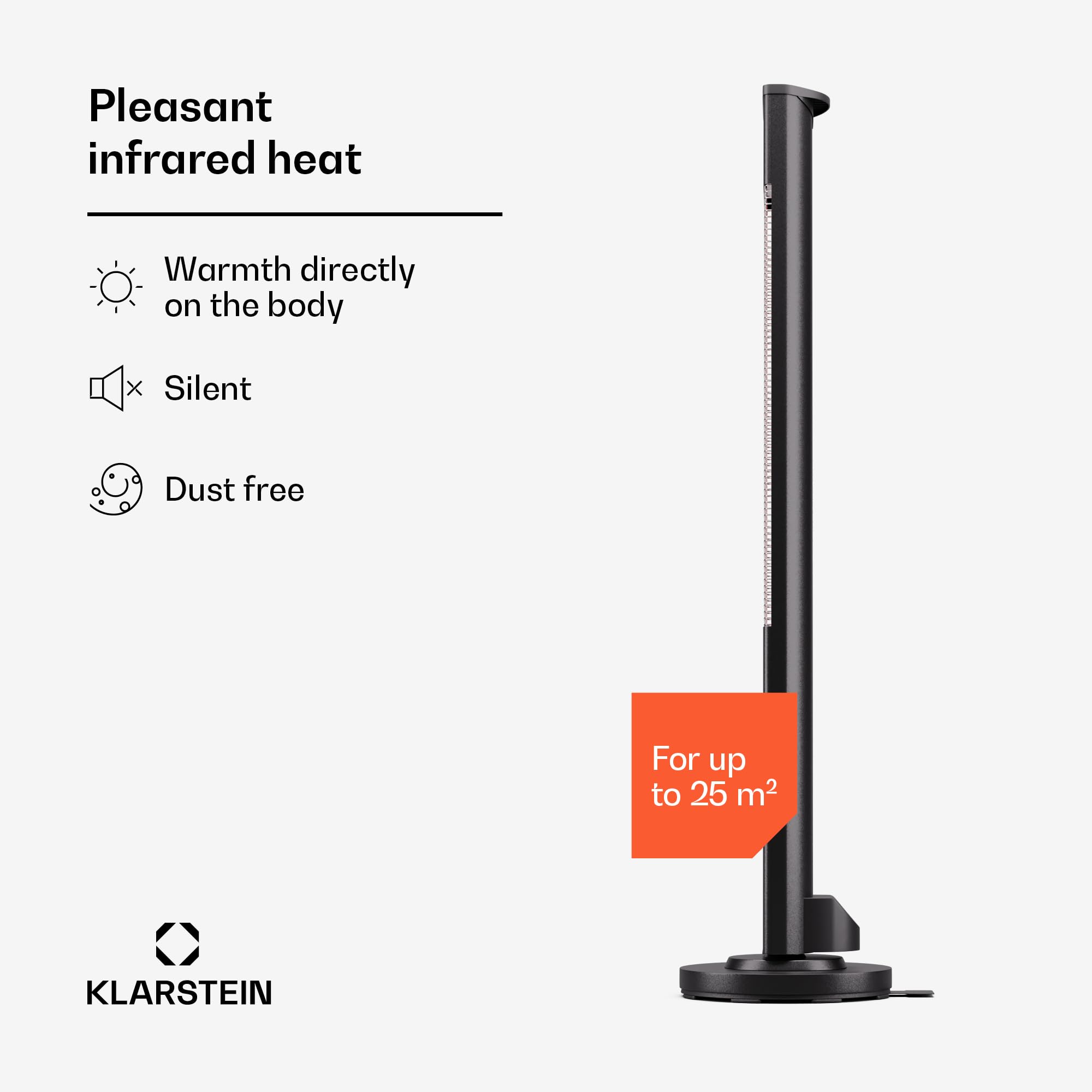 blumfeldt Ogrzewanie na podczerwień wolnostojące, 3000W grzejnik elektryczny, Ogrzewanie Indoor/Outdoor, IR z zabezpieczeniem przed przewróceniem i pilotem, Wydajne IP65, tarasowe