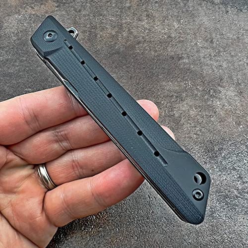 Vortek Ball Bearing Pivot System Folding Pocket Knife, Everyday Carry, 8Cr13Mov Tanto Blade #TOP6