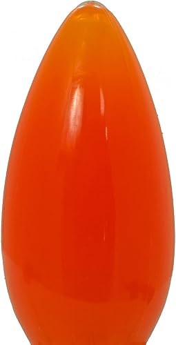 Miniatura 8 de Bombillas LED de Navidad C7 C9 estilo candelabro estable caja de repuesto de 25 (C7, rojo sólido)