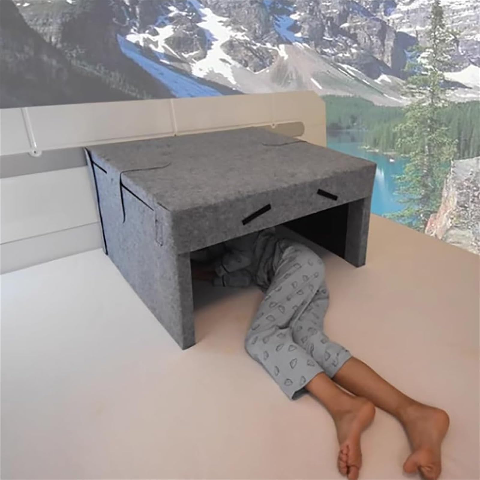 Tente silencieuse insonorisée avec coton d'isolation et haut-parleur
