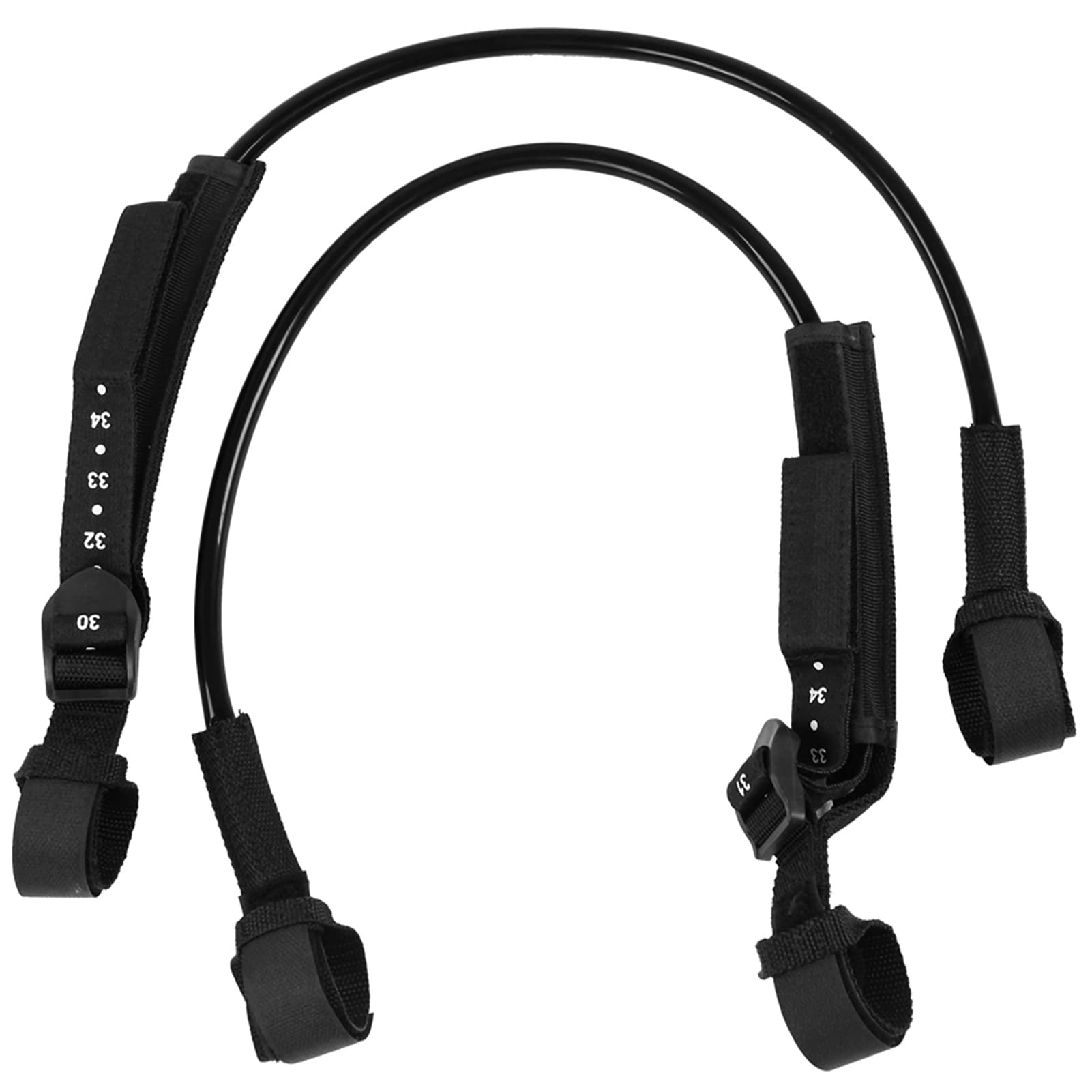 2pcs Windsurf Kabelbaum Leine, 28-34 Zoll Sicherheitswindsurf Seil Verstellbare Surfbrettlinien Schwarzes Surfzubehör für Wassersportarten