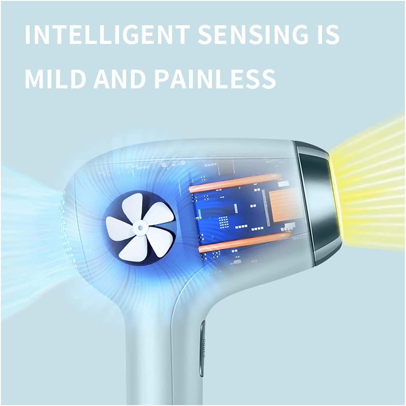 IPL Depiladora de Luz Pulsada 999,999 Flashes, Depilación Sin Dolor, Depilación Dispositivo Profesional para Piernas Cara Cuerpo, Ultima Generacion