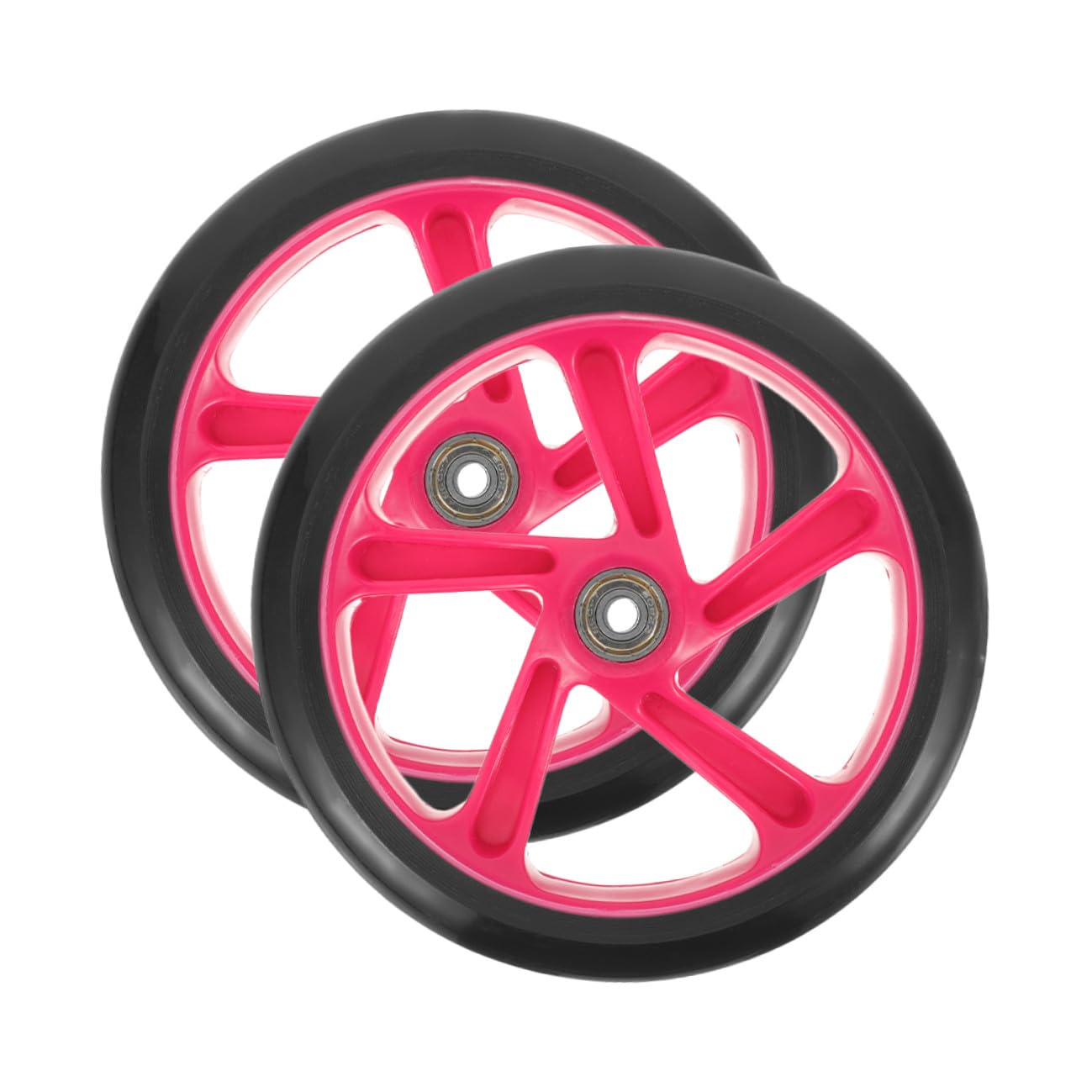 Roues Scooter PU Haute Élasticité Roues de Remplacement Durables pour Trottinette Électrique et Skateboard