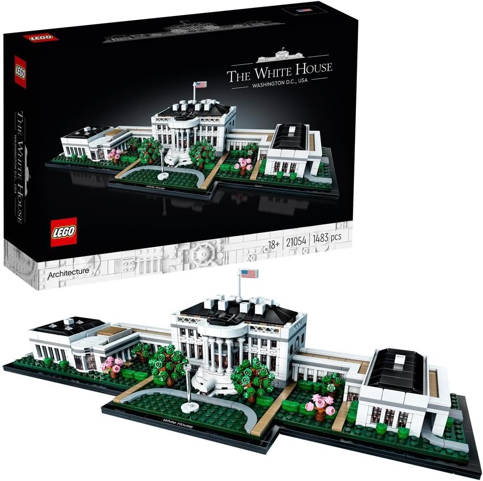 Architecture Collection: The White House 21054 Building Kit (1,483 Pieces)