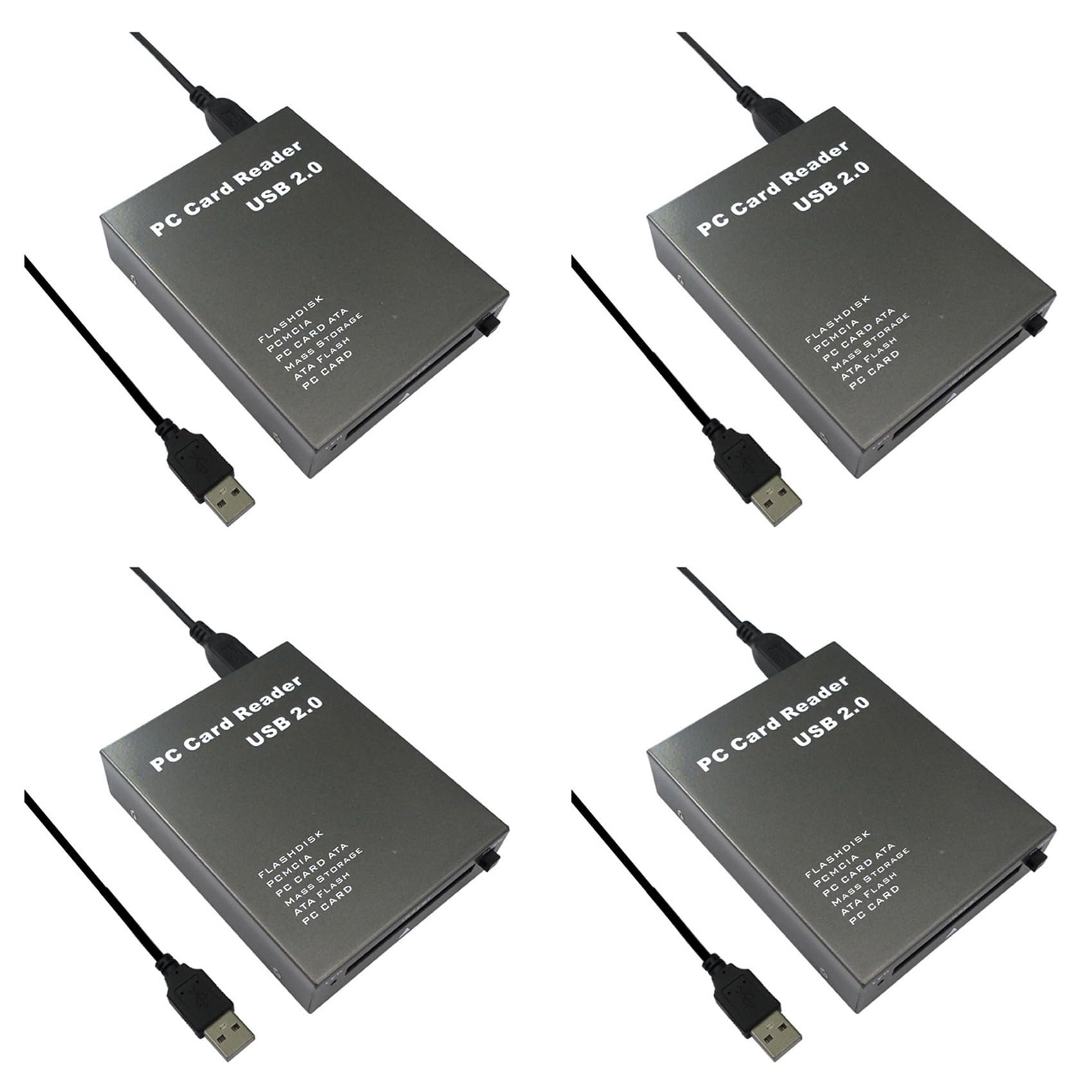 4X Czytnik Kart USB2.0 PCMCIA Czytnik Kart Czytnik Kart PC Adapter USB 2.0 do PC PCMCIA Czytnik Kart Pamięci z Dyskiem Flash