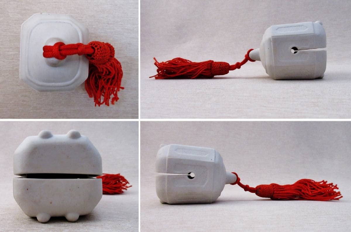 Amazon.co.jp: 昭和レトロ宮内庁御用達驛鈴形文鎮【伊勢窯元原正