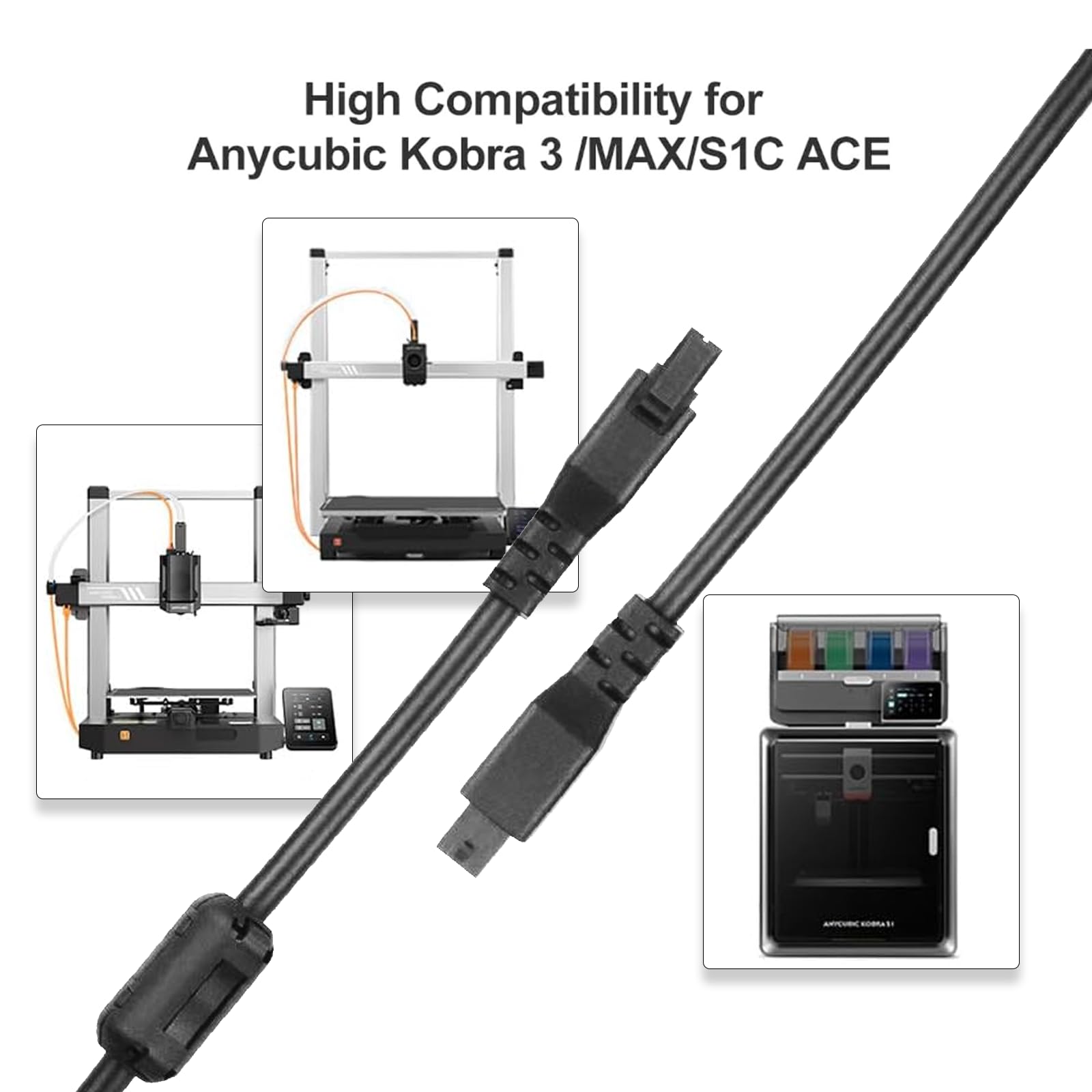 Amazon.co.jp: FUNUCURR 4ピン ACE Pro 延長ケーブル Anycubic Kobra 3