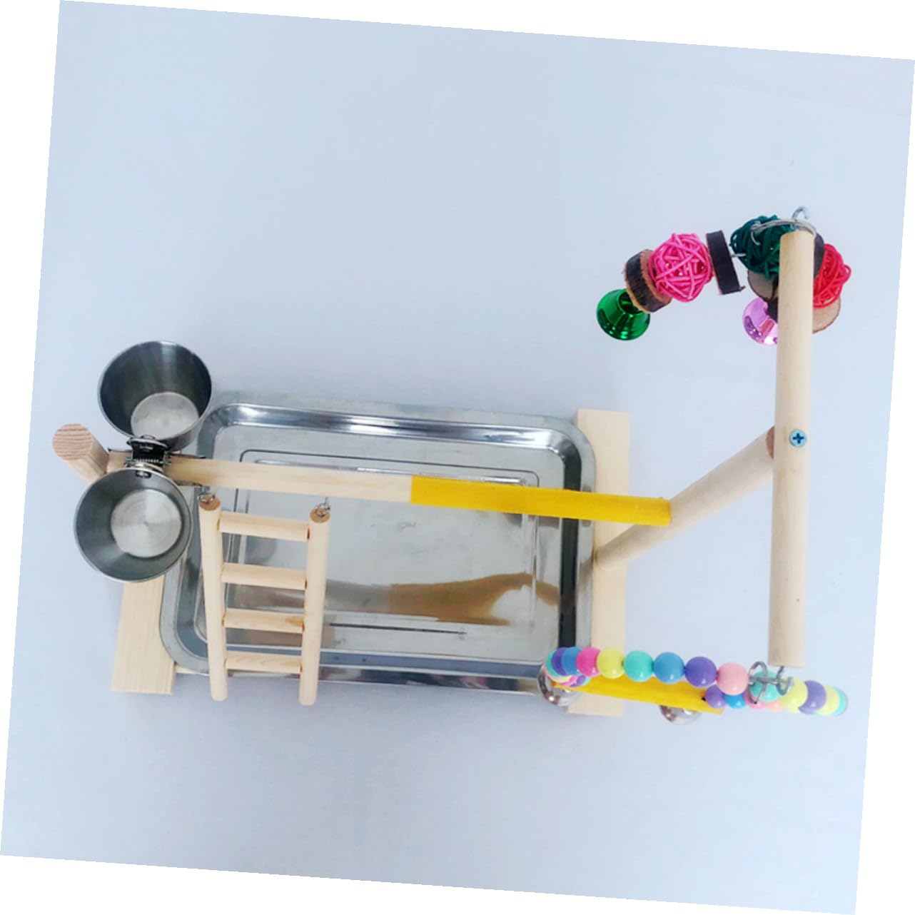 1juego Soporte De Entrenamiento para Aves De Juguete para Periquitos y Parque De Diversiones Interactivo para Mascotas y Duradero para Entrenamiento Mesa