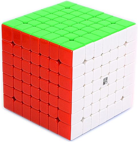 LiangCuber Yongjun Yufu V2 M 7x7 Speed Cube YongJun YJ YuFu 2M 7x7x7 Cubo mágico magnético 2.717 in sin adhesivo (versión magnética)