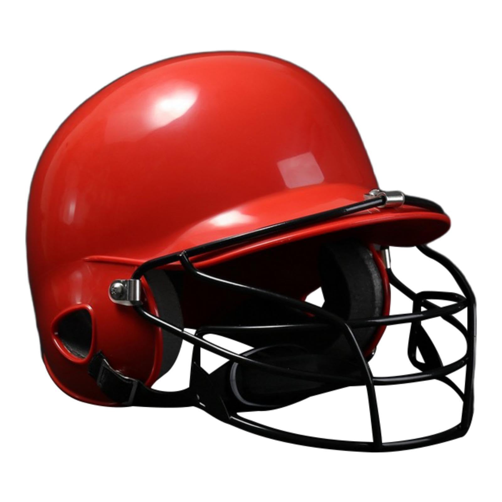 Casco de béisbol de Doble Oreja con para máscara, diseñado para Hombres Adultos. Ofrece protección Durante los Partidos. Casco Combate softbol con absorción Impactos.
