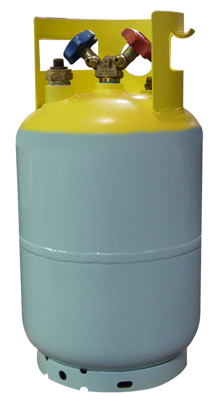 Mastercool 67011 30 lb D.O.T. Tank Blue/Yellow