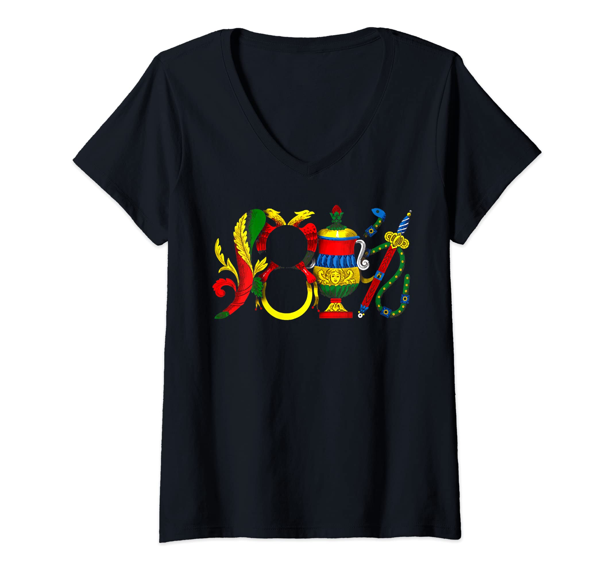 Amazon.com: Womens Italian Aces Briscola - Scopa Card V-Neck T-Shirt :  Clothing, Shoes & Jewelry