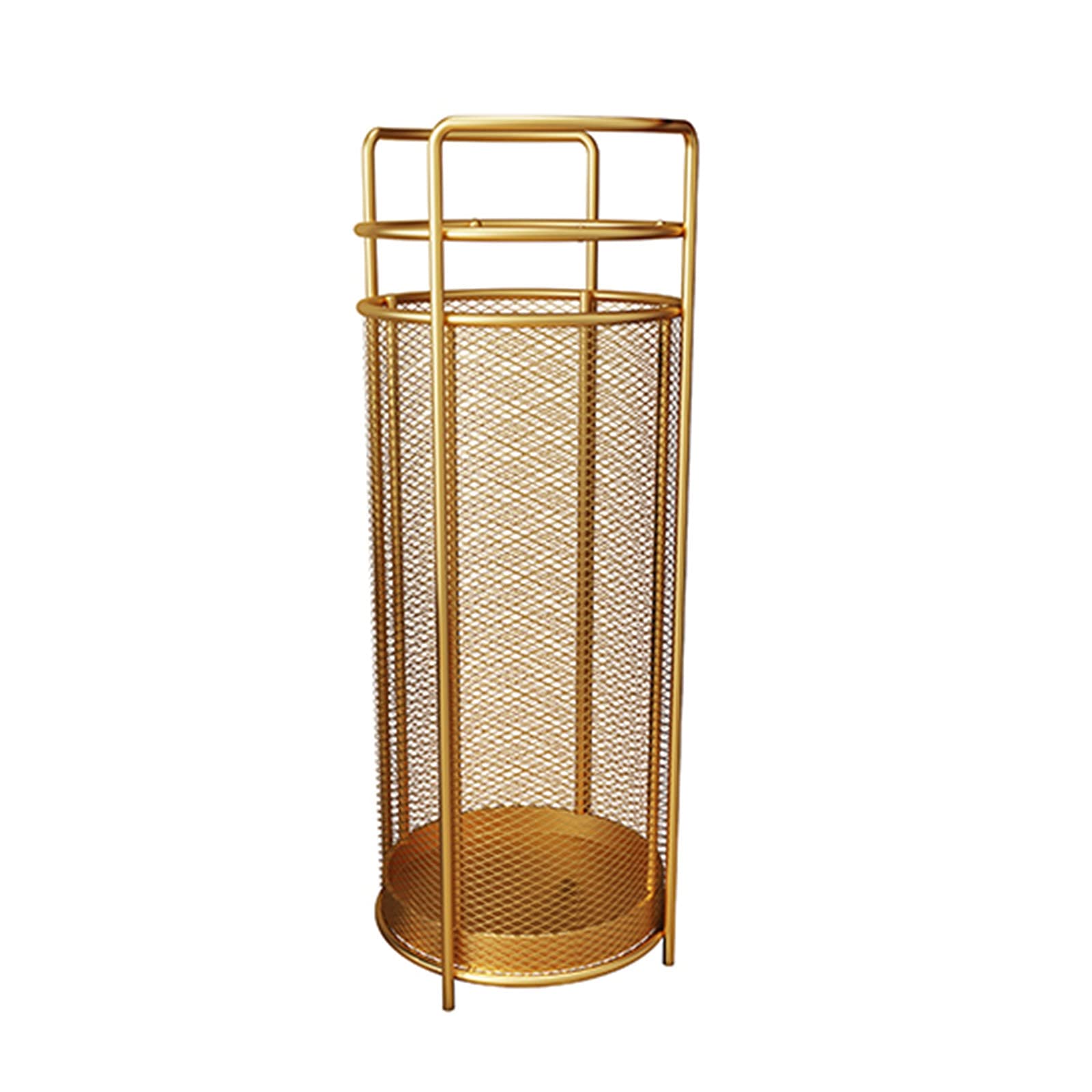 Porte-parapluie rond en métal doré pour stopper l'eau dans l'entrée